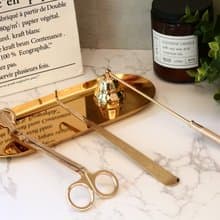 【蠟燭工具】滅燭罩 燭芯剪 燭芯鉤 托盤 絨布袋-