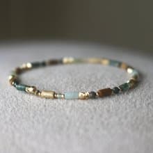 手環 阿拉善石 瑪瑙 文化石 - 彩虹糖-