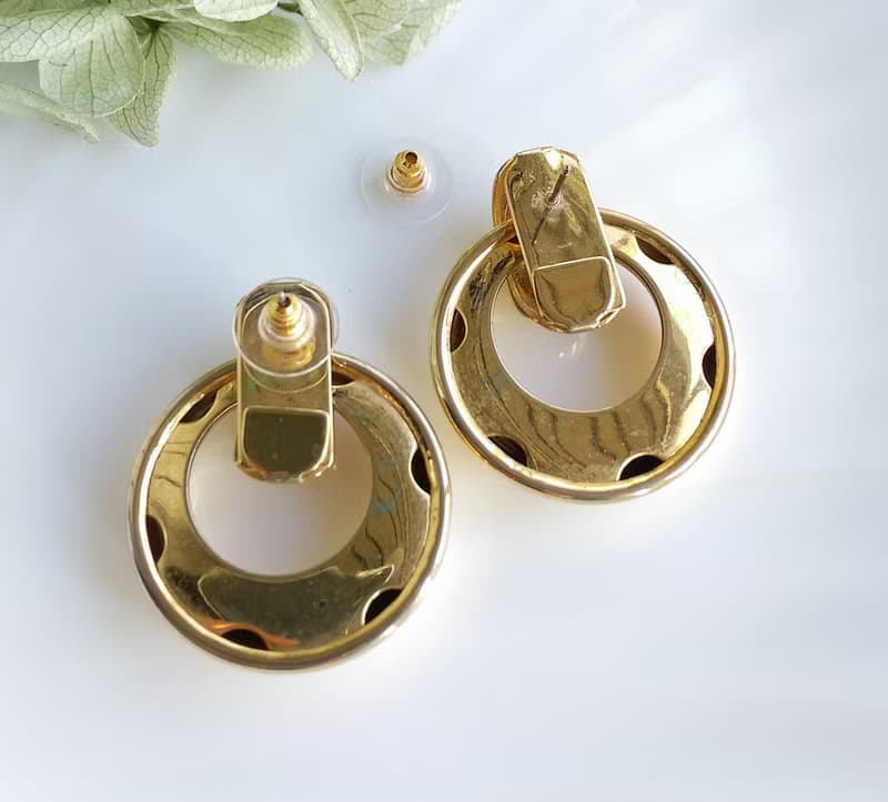 Vintage Jewelry 西洋古董飾品 摩登簡約  針式耳環
