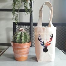 Cosmic Stag 帆布 咖啡 隨行杯 飲料提袋 鹿 宇宙 銀河系