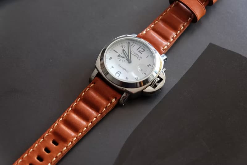 Leather watch strap, Chocolate model tan, brown and black, size 20 mm. 22 mm. 24