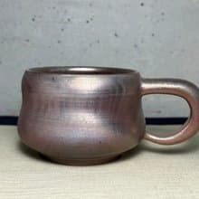 馬克杯/柴燒/手工/金彩/火痕/楊博戎