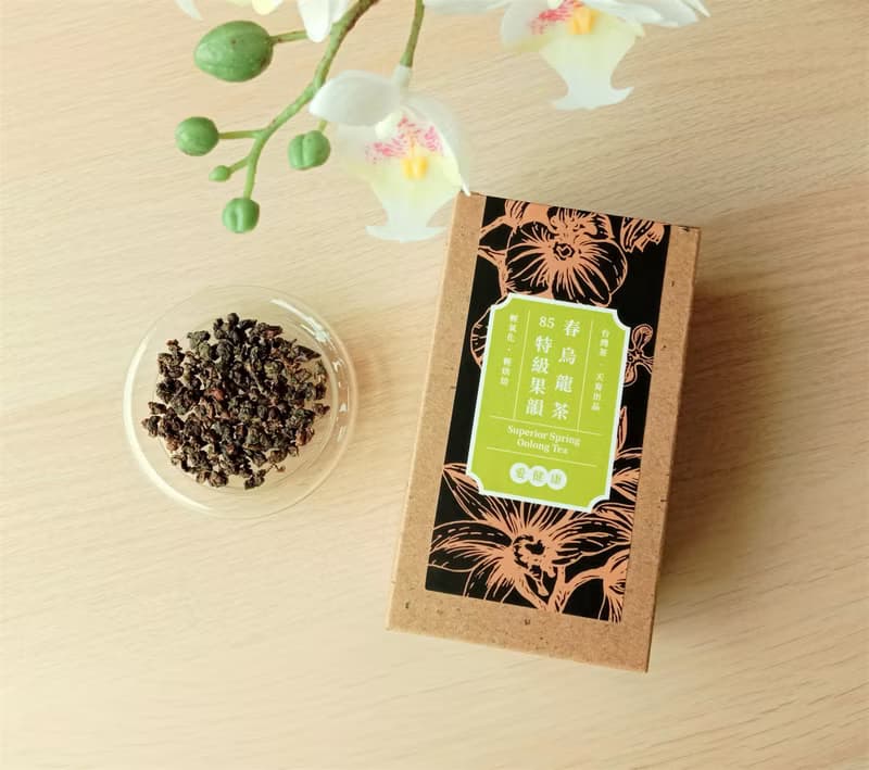 特級果韻春烏龍茶_花果香 茶葉再生紙盒友善包裝