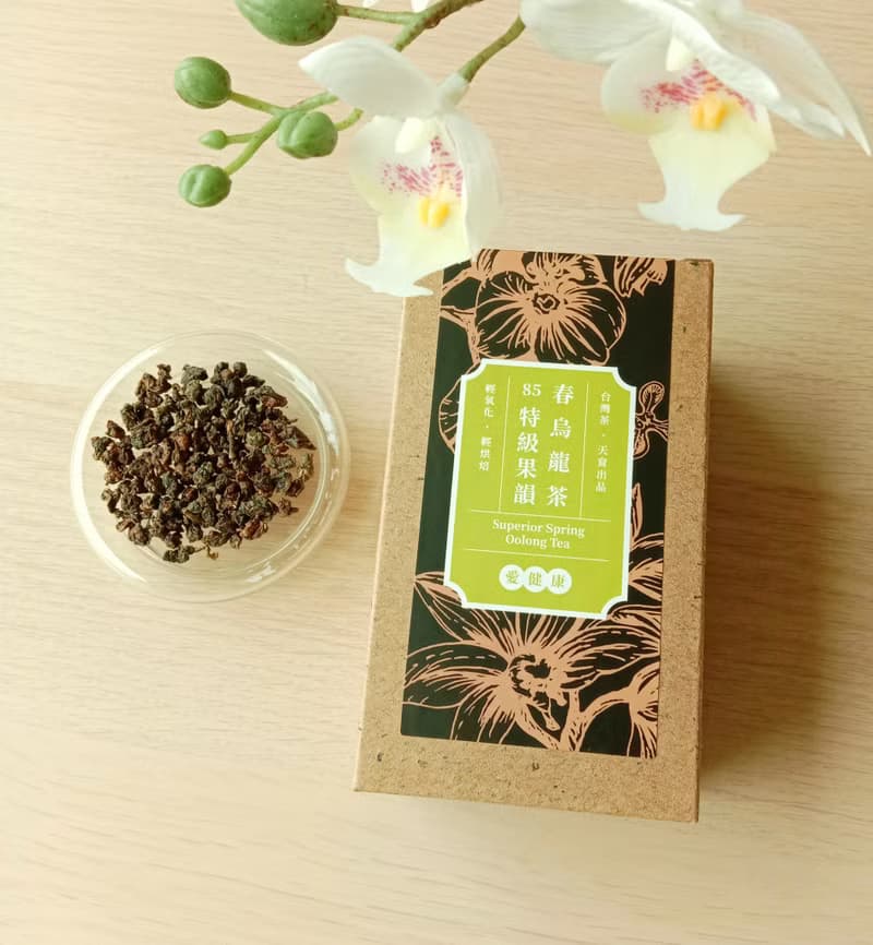 特級果韻春烏龍茶_花果香 茶葉再生紙盒友善包裝