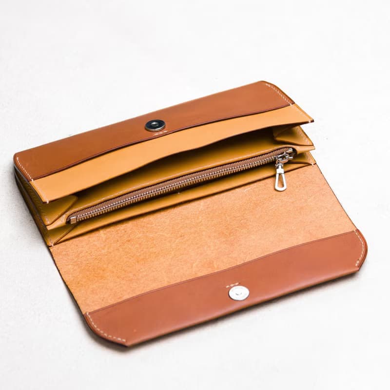 偶物///三折長夾帶拉鍊零錢包