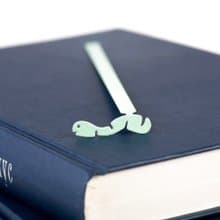 Metal Bookmark Happy Bookworm,  Excellent gift idea for a happy bookworm.
