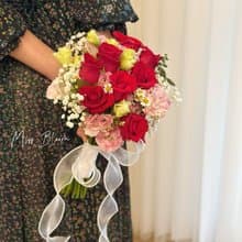 鮮花 新娘捧花 登記捧花 花束 紅粉色系捧花