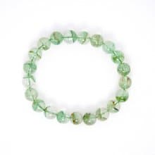 寶麗金珠寶-天然翡翠綠幽靈水晶手珠