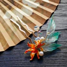 【墨徽閣】金魚。泡泡小髮釵/髮釵