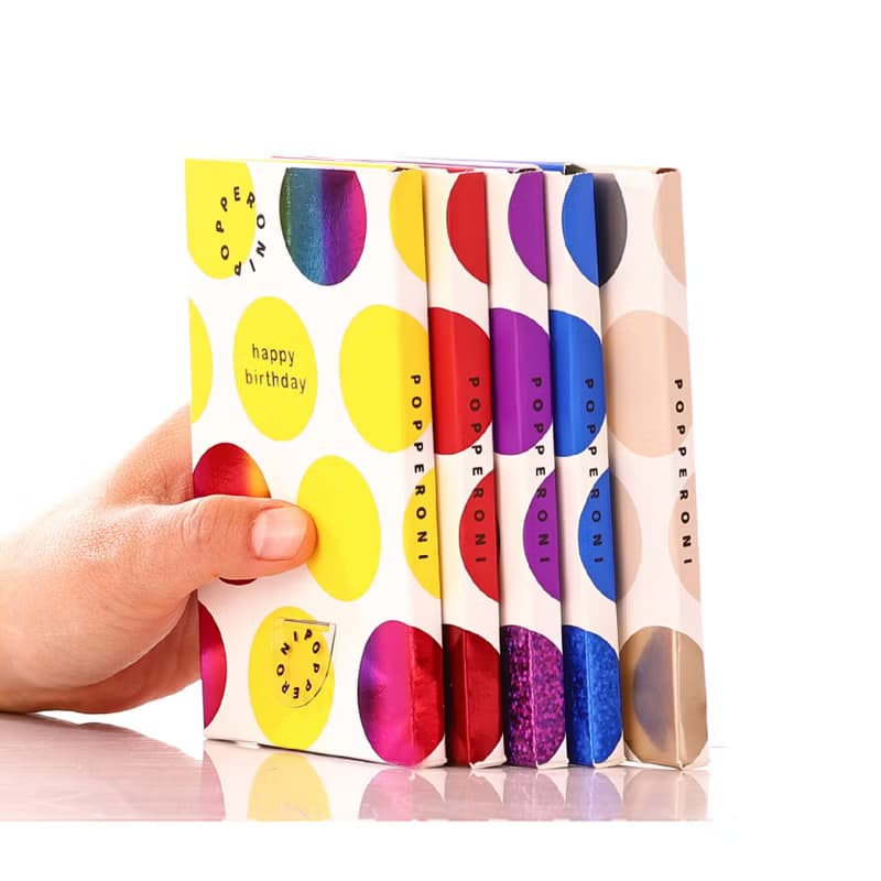 Popperoni 驚喜爆炸卡片五件組 生日 愛情 祝賀 感謝 嬰兒卡