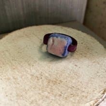 戒指 日本白瓷 自然釉色 無限看不膩色調 真皮革 自然系列