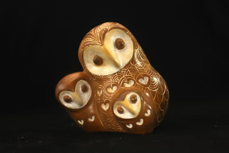 釩墉創藝  【福慧鷹家】 限量手繪貓頭鷹