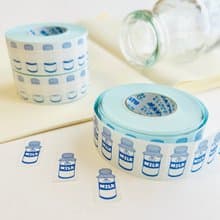 牛乳ビン　ラベラーシール