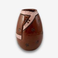 SOLO歐洲家居-手工台灣陶 古樸典雅小花器 13cm 花盆 擺件