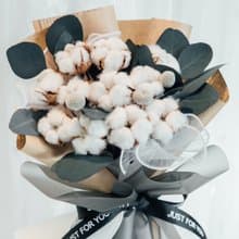 棉花花束/乾燥花束/生日花束/棉花束/告白花束/畢業花束/畢業禮物