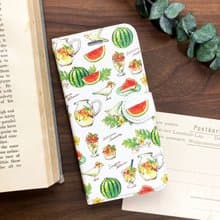 Watermelon手帳型スマホケース　iPhone Android全機種対応　スイカ