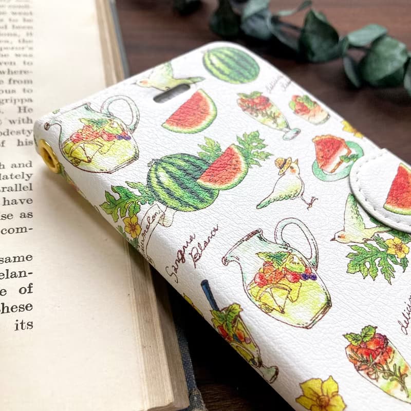 Watermelon手帳型スマホケース　iPhone Android全機種対応　スイカ