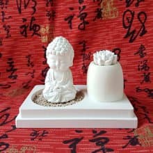 淨念吉祥小佛之培德 香氛蓮線香粒雙層底套組 擴香石精油
