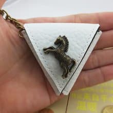 情人节礼物 定制 小马三角形零钱包袋,吉他pick袋 钥匙扣 吊饰