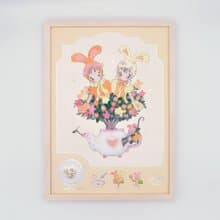 空想植物シリーズポスター 双子うさぎのポットツリー (ア〜ミ〜)