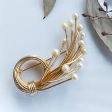 Vintage Jewelry 西洋古董飾品 採集 珍珠花束  別針