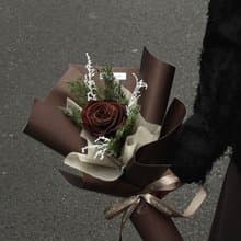 情人節限定大朵永生玫瑰花永生花束