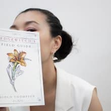 茶葉 純銀耳環 18K鍍金耳環 夾式耳環 二色