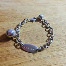 V56款-做不出一樣的銀手鍊-彌月禮-999純銀手鍊-御匠敲飾