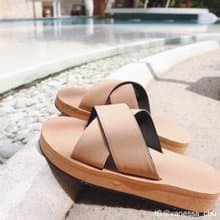 indosole CROSS Platform 環保拖鞋 沙漠棕 女