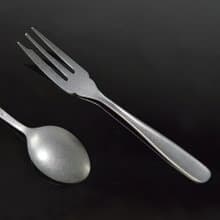 日本高桑金屬 日製熔岩黑石水果甜點叉-3入