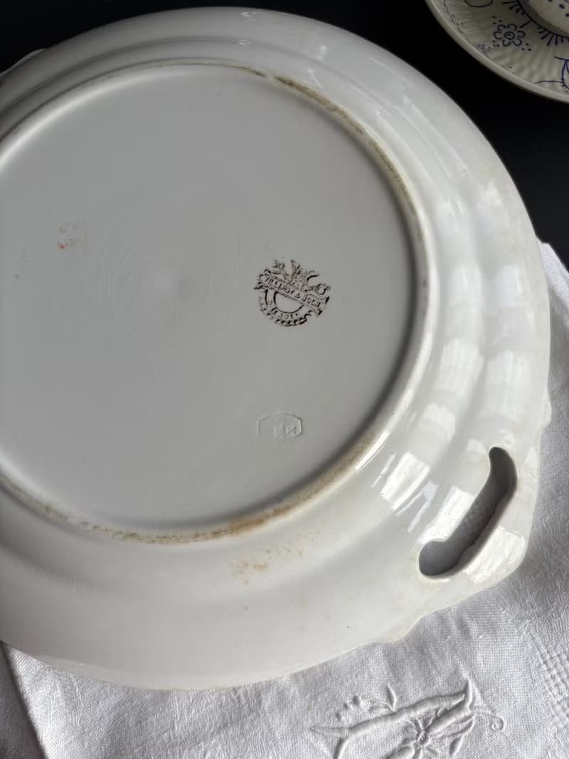 Villeroy & Boch 古董縷空唐草餐盤.蛋糕盤.起司盤