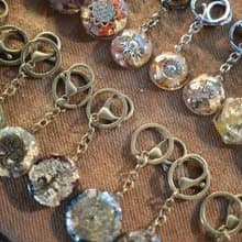 【許願福袋】3cm奧剛鑰匙圈開運福袋許願水晶-天然礦石金字塔Luck