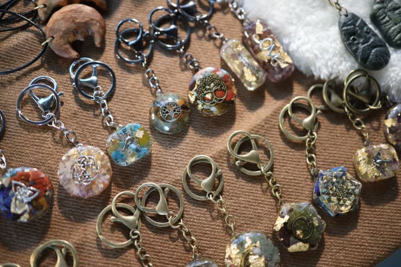 【許願福袋】3cm奧剛鑰匙圈開運福袋許願水晶-天然礦石金字塔Luck