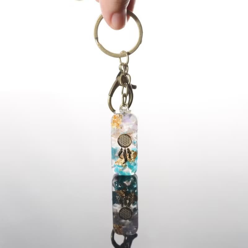 【許願福袋】3cm奧剛鑰匙圈開運福袋許願水晶-天然礦石金字塔Luck