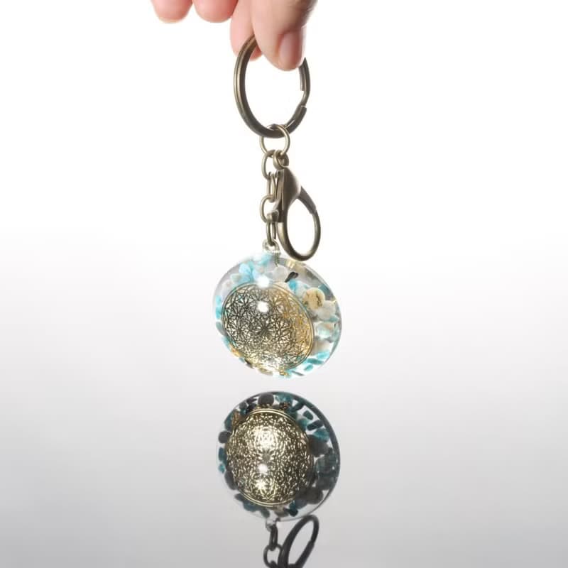 【許願福袋】3cm奧剛鑰匙圈開運福袋許願水晶-天然礦石金字塔Luck