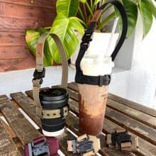 工裝風可調式杯套 通用杯套 生日禮物/旅行用品/情人節禮物