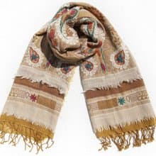羊絨毛毯 水煮羊毛披肩/針織圍巾/刺繡圍巾/羊絨披巾/喀什米爾Cashmere 聖誕節禮物 交換禮物 母親節 父親節-花