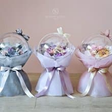 波波球永生花束