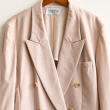 【蛋植物古著】石膏雕塑薄毛古著西裝外套