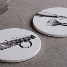 矽瓷吸濕杯墊 / 器具二入