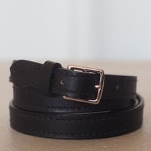 HERMES エスメス エトリヴィエール ブレスレット マルジェラ ブラック レザー シルバー ヴィンテージ
