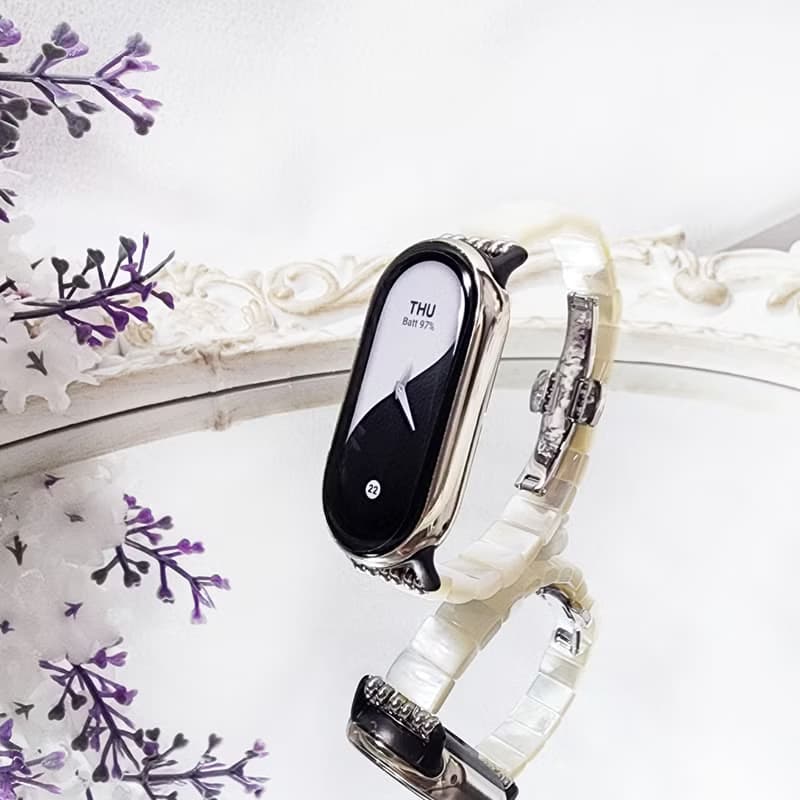 頂級彩虹硨磲 Android 智慧手錶 小米 Apple Watch 寶石錶帶 禮物