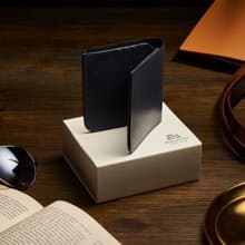 淵雀南北短夾 NS Wallet / 黑色 Black