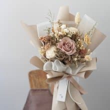 【艸弄Garden Lane Floral】太妃糖奶茶/情人節花束/公證小花束