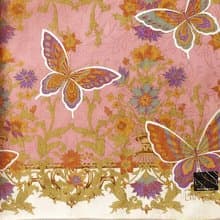 Lancetti Vintage Handkerchief Women Butterflies Gift 21 x 20.5 inches