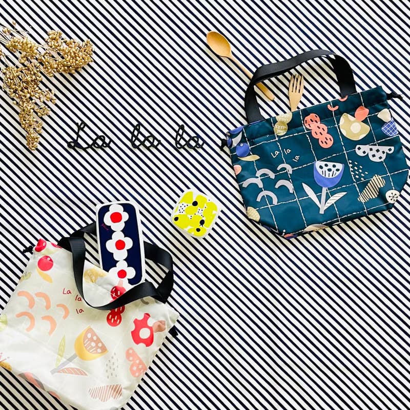 寶貝防水餐具袋 / 便當袋_夏日療癒花果