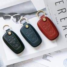 FORD福特汽車植鞣皮燙金鑰匙套/Kuga/Focus/MK4/STLINE