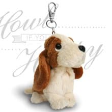 Hush Puppies 經典巴吉度鑰匙圈/包包掛飾