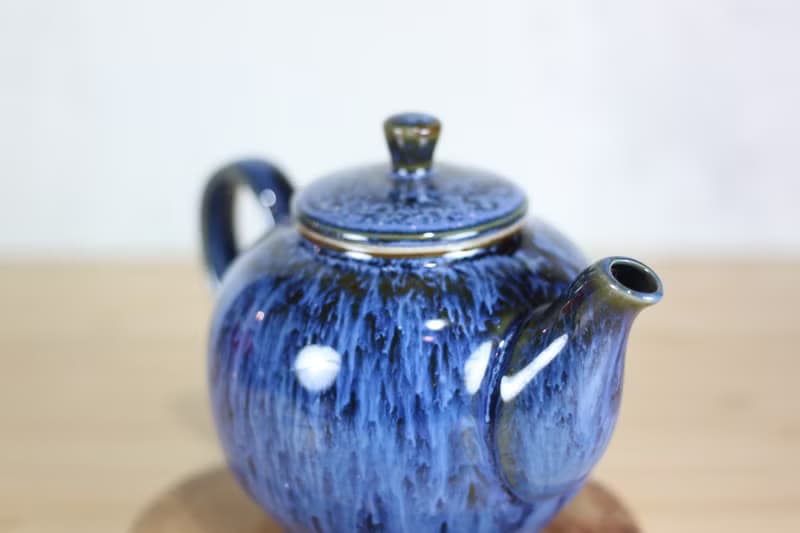【送禮好物】240ml 湛海 天目釉 圓滿茶壺 鶯歌名家葉敏祥作品