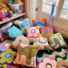 宜蘭半日遊 手作體驗毛絨抱枕(40*40cm)Tufting 簇絨